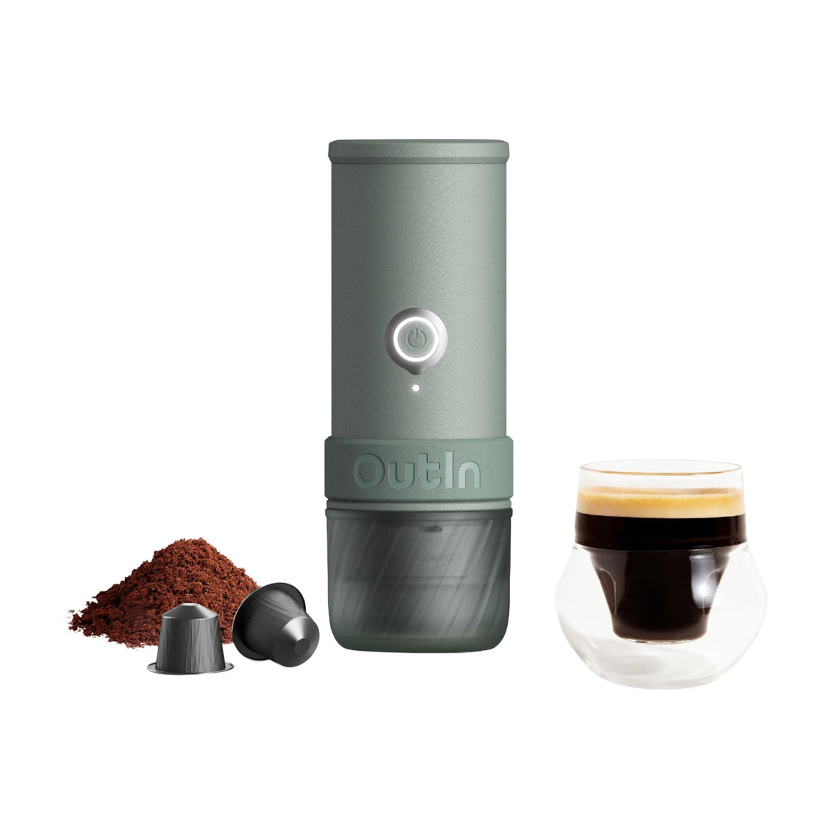 Mino Portable Espresso Machine - Canyon Green