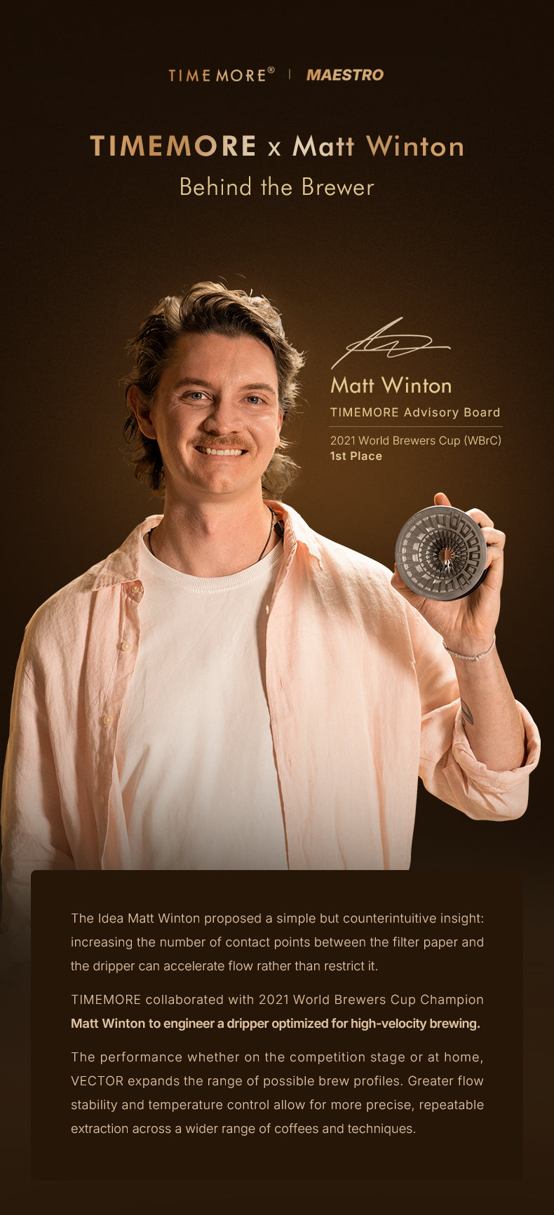 Crystal Eye Metal Vector Dripper - Matt Winton