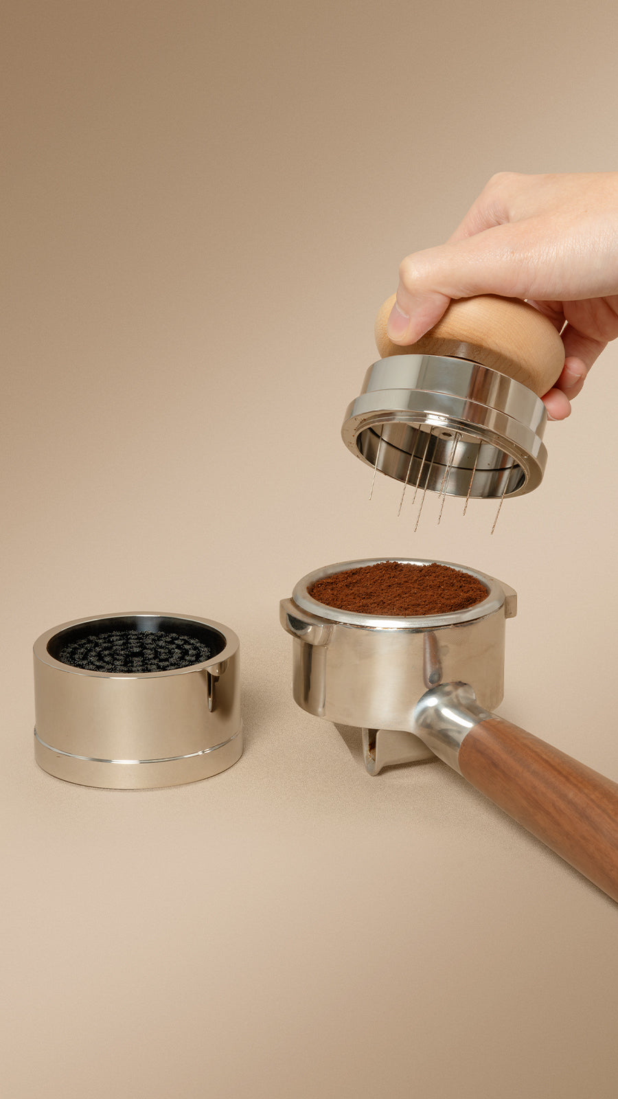 Pucks Espressotillbehörsset - Trä