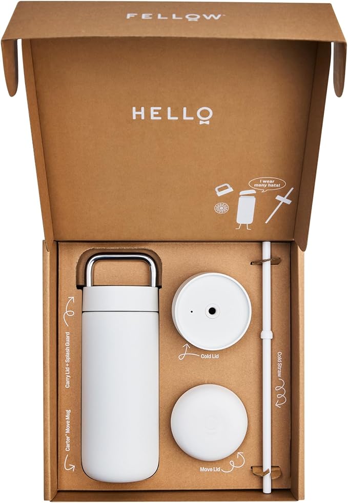 Carter - 3 i 1 sip System - Matt White 16oz - Fellow