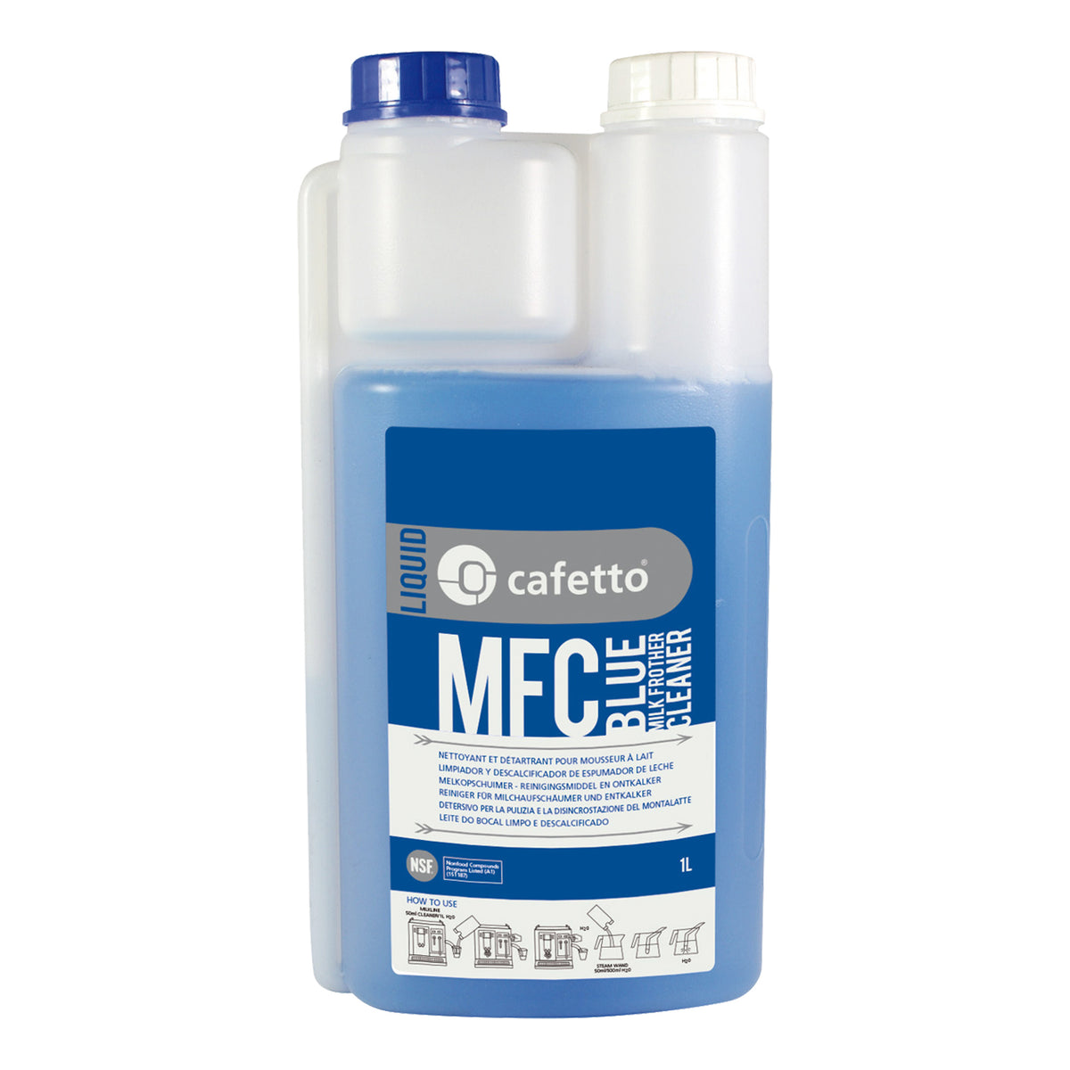 Milk Frother Cleaner - Blue 1L