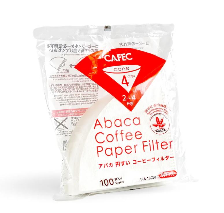Abaca kaffefilter 2-4 koppar - 100-pack