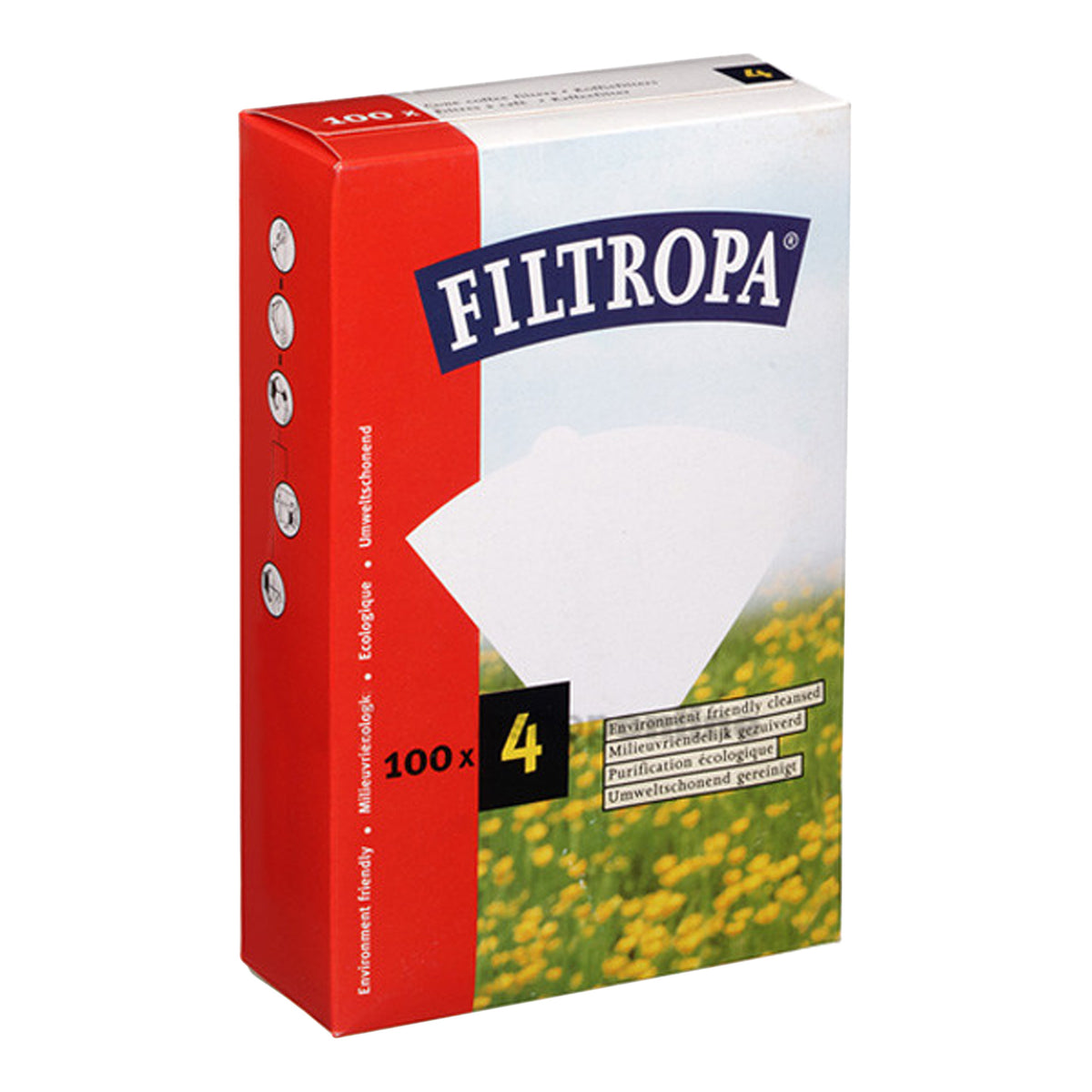 Filterpapper Melitta-stil Oblekt 1x4 100 st