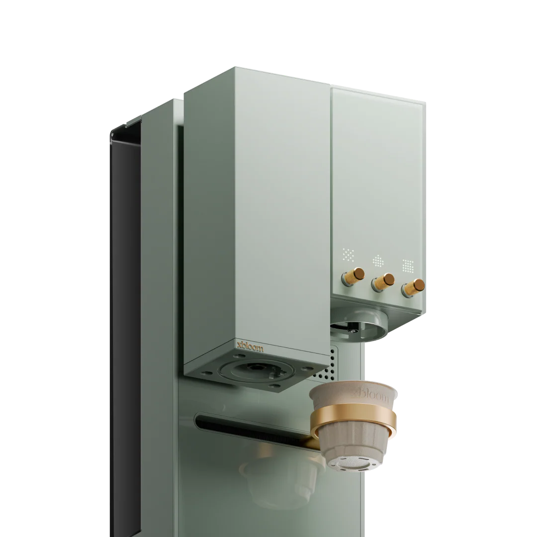 Kaffebryggare - xBloom - Sage Green with gold knobs