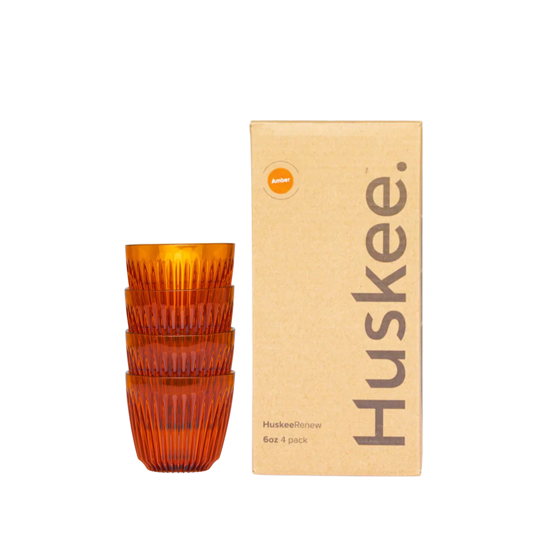 Förnya 6oz 4-pack Amber - Huskee