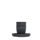 Mugg 3oz Charcoal Espresso Set om 2 - Huskee