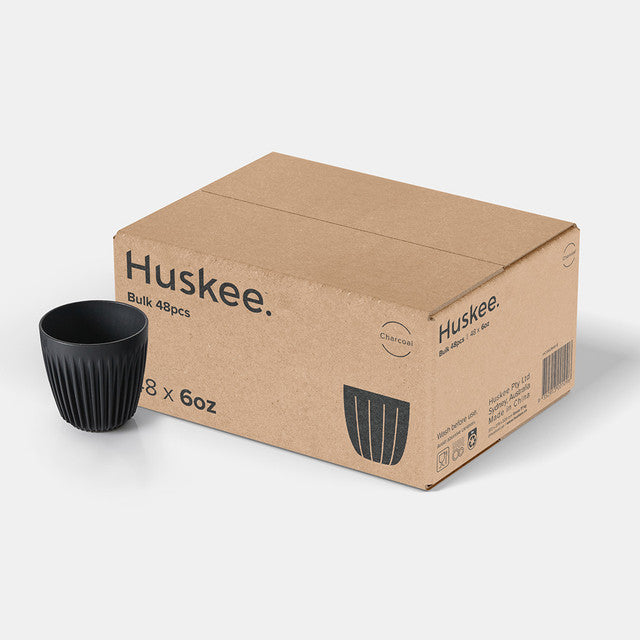 Mug 6oz Charcoal 48pcs - Huskee