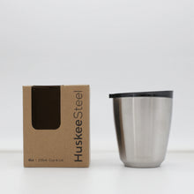 Steel Cup & Lid 8oz Brushed Steel