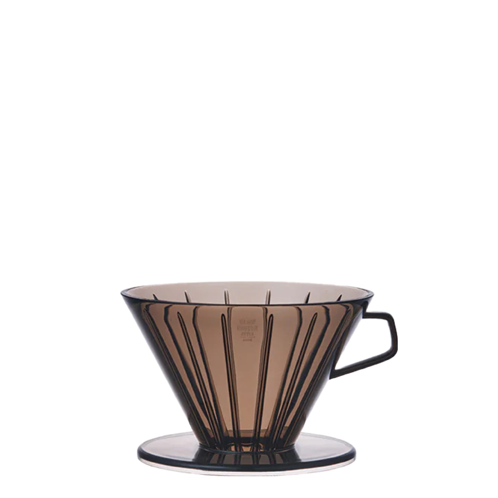 Bryggare 2 koppar plast klar grå