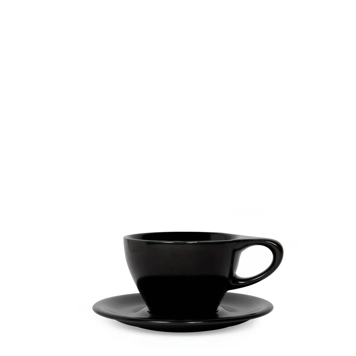 Porslin Svart Lino Liten Latte 8oz/24cl 