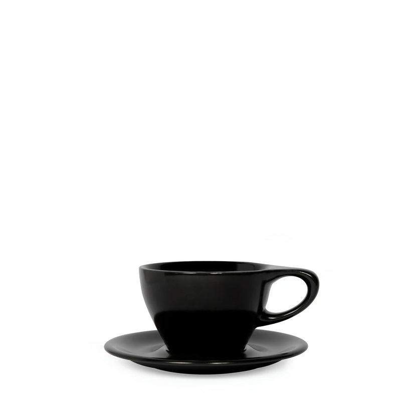 Porslin Svart Lino Liten Latte 8oz/24cl 