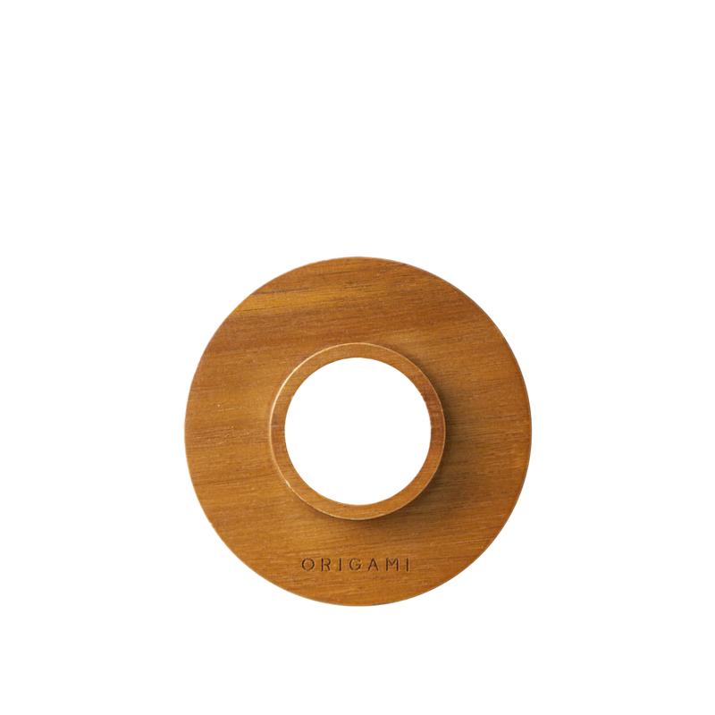 Wooden dripper ring - Origami