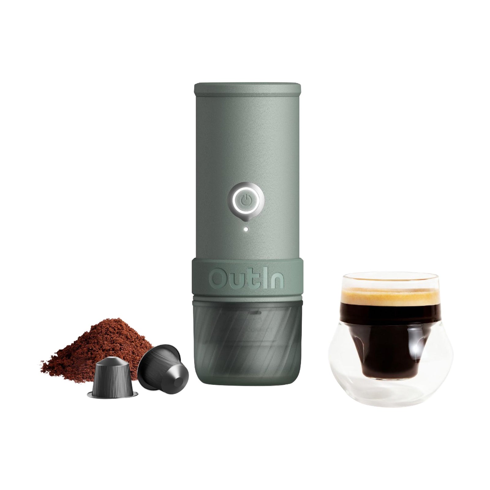 Mino Portable Espresso Machine - Canyon Green