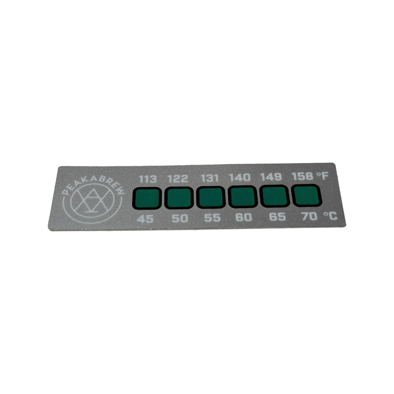 Thermometer Sticker Silver - Peakabrew