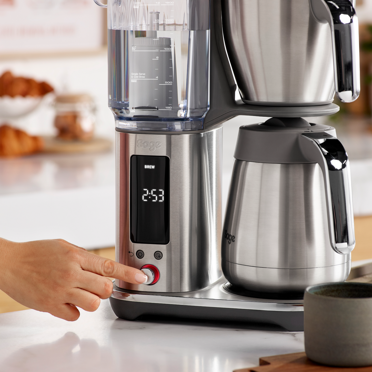 The Luxe Thermal Coffee Brewer - Stainless Steel