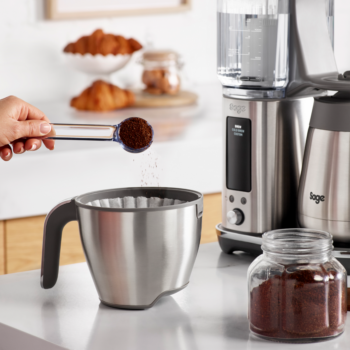 Luxe termisk kaffebryggare - rostfritt stål