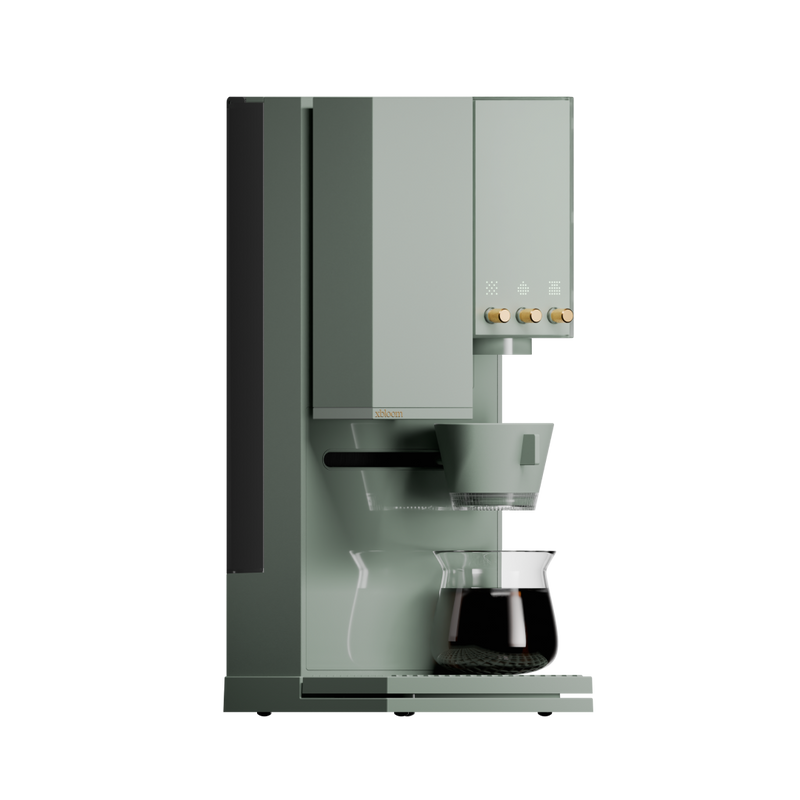 Kaffebryggare - xBloom - Sage Green with gold knobs