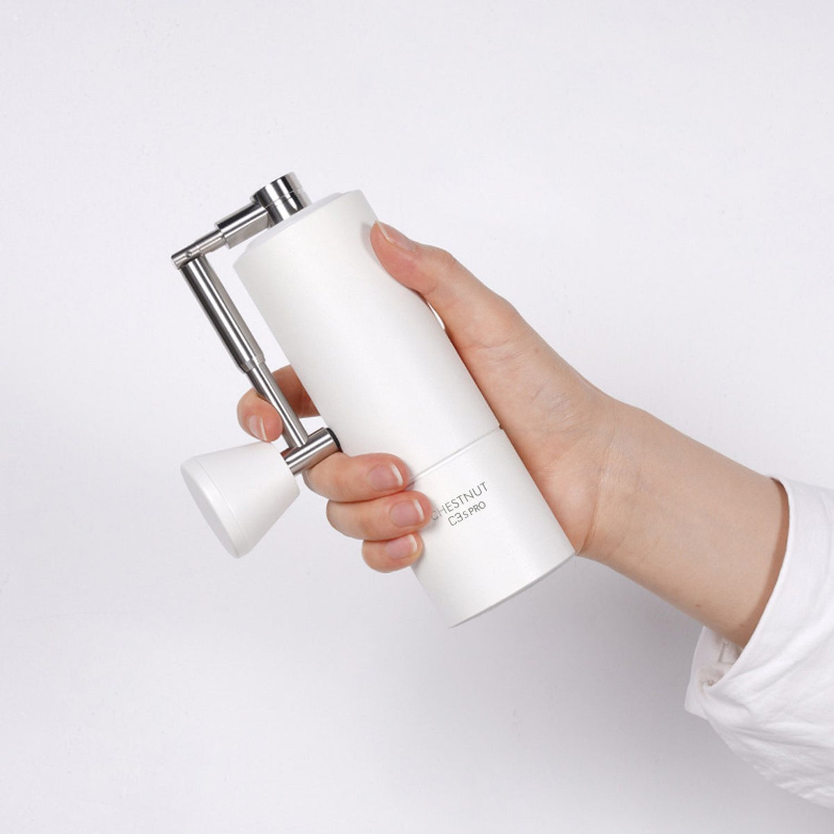 Grinder C3S Pro Vitt Hopfällbart Handtag