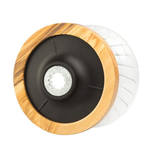 Glass Coffee Dripper V60 02 - Olive Wood