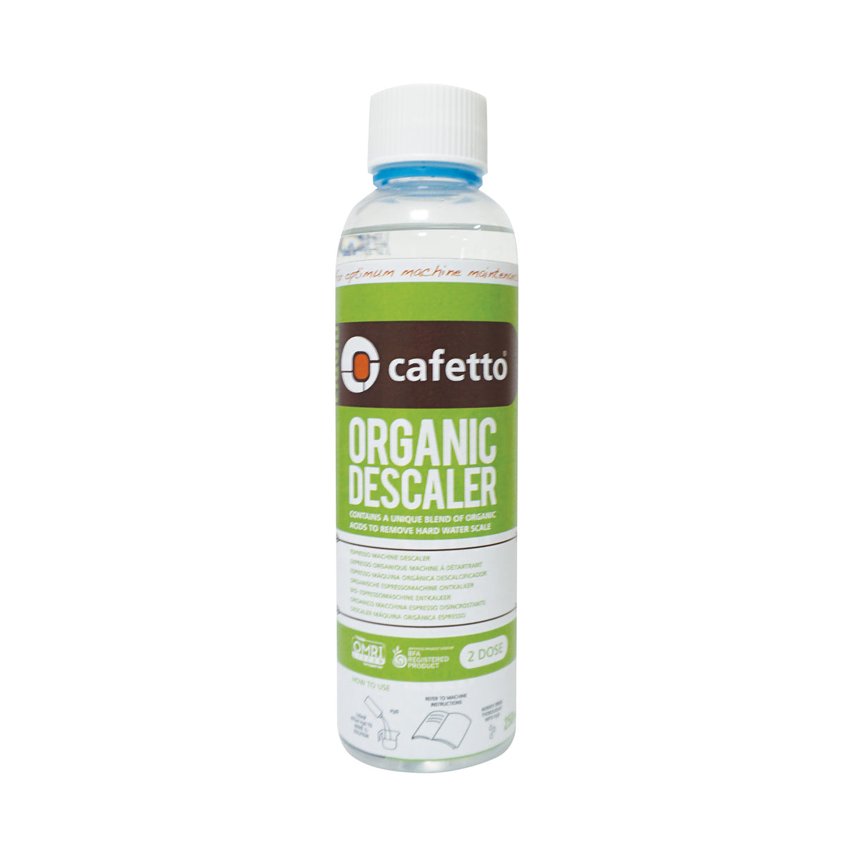 Organic Liquid Descaler 250ml - Cafetto - Espresso Gear