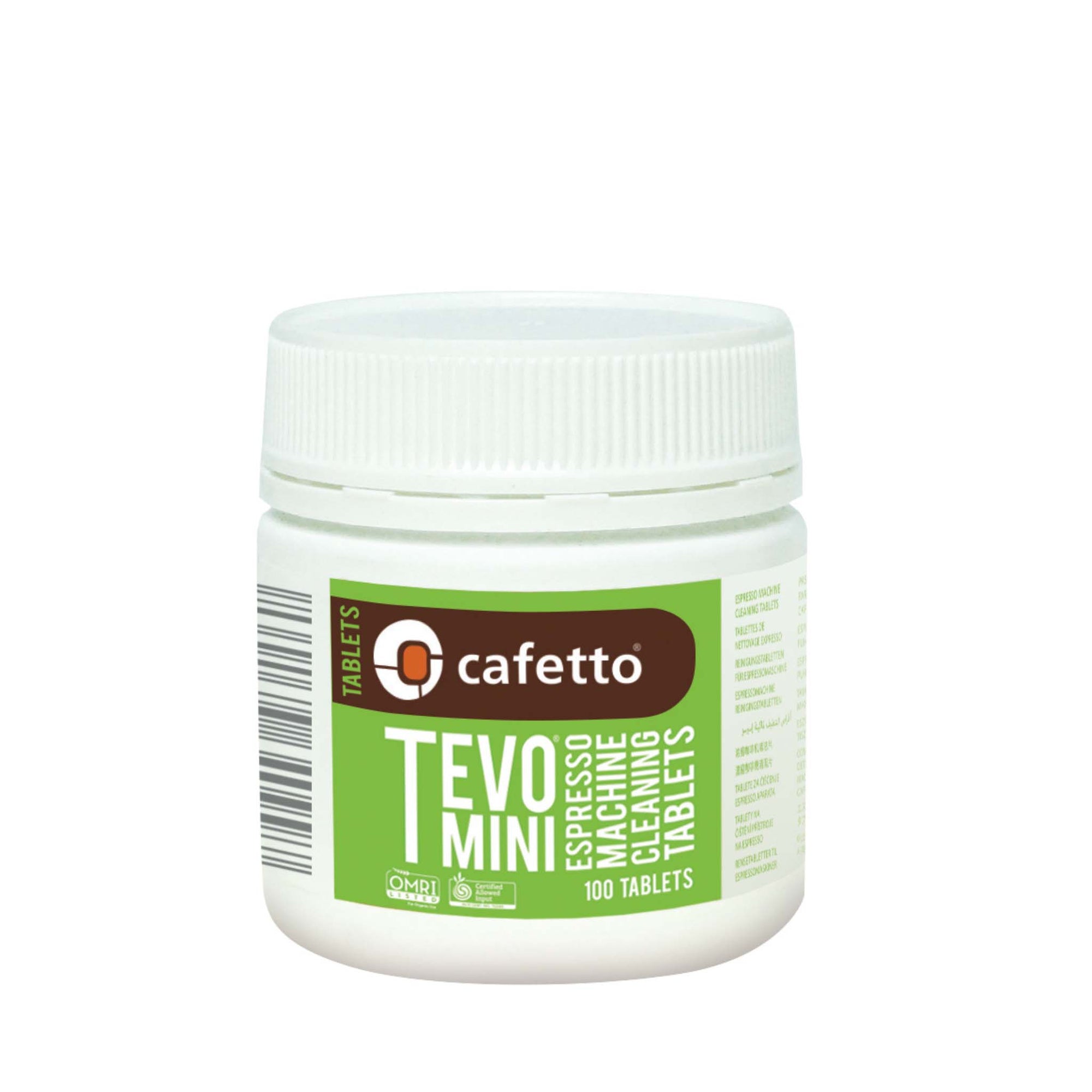 Organic TEVO Mini 100 tablets - Cafetto - Espresso Gear