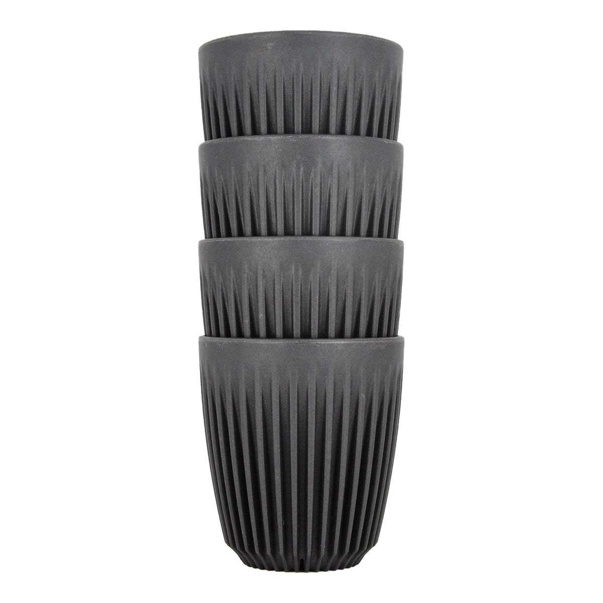 Mug 8oz Charcoal 4pcs - Huskee - Espresso Gear