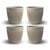 Mug 6oz Natural 4pcs - Huskee - Espresso Gear