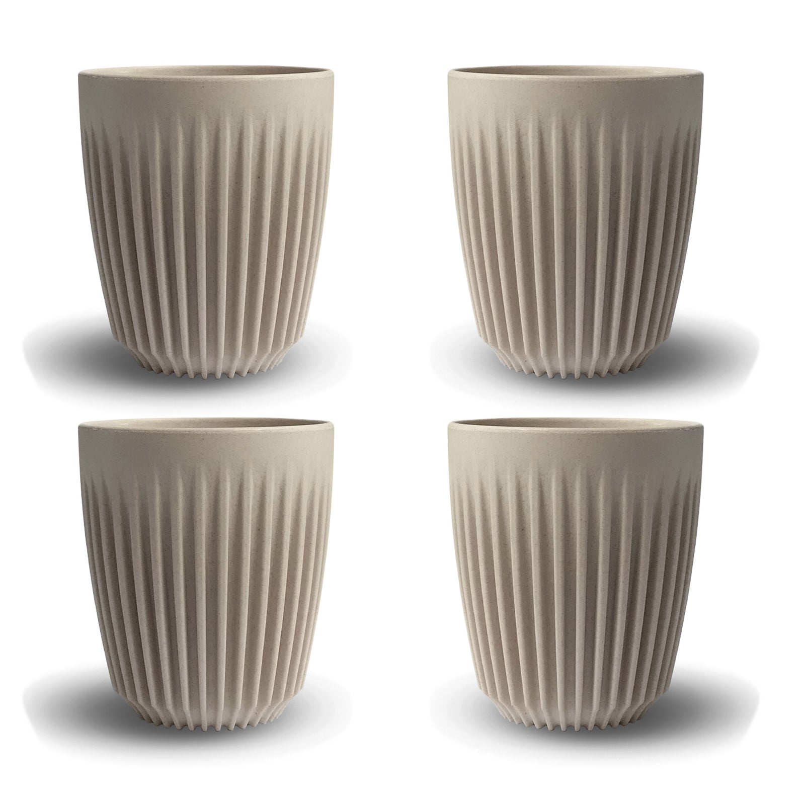 Mug 8oz Natural 4pcs - Huskee - Espresso Gear