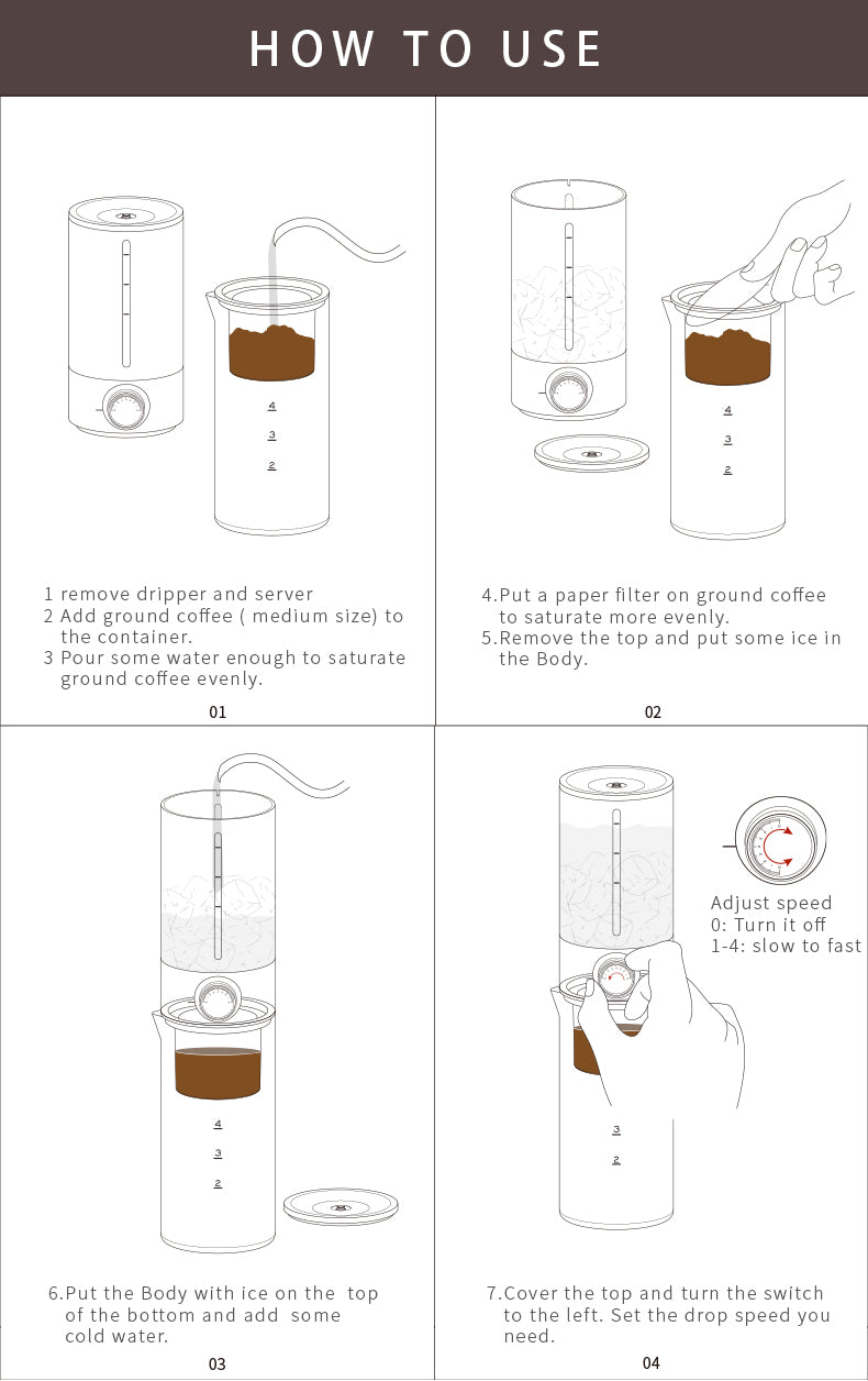 Cold Brew Black Ice Dripper Set - Timemore - Espresso Gear