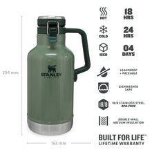 Termos Growler Hammertone Grön 1,9L