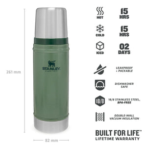 Thermos Hammertone Green 0,47L - Stanley