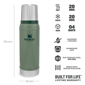 Thermos Hammertone Green 0,75L - Stanley