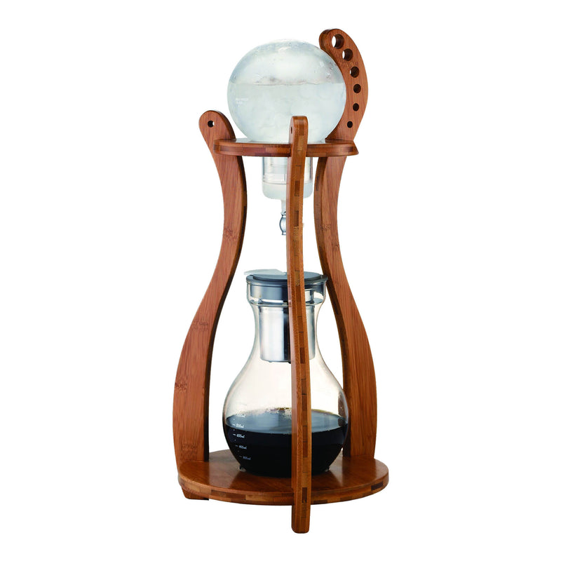 Cold water coffee dripper - wood stand 10 cup